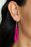 Congo Colada - Pink - Seed Bead Necklace - Paparazzi Accessories