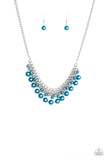 Duchess Dior - Duchess Diva - Blue - Pearl - Necklace And Bracelet Set - Paparazzi Accessories