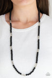 Girls Have More FUNDS - Black - Bead - Necklace - Paparazzi Accessories