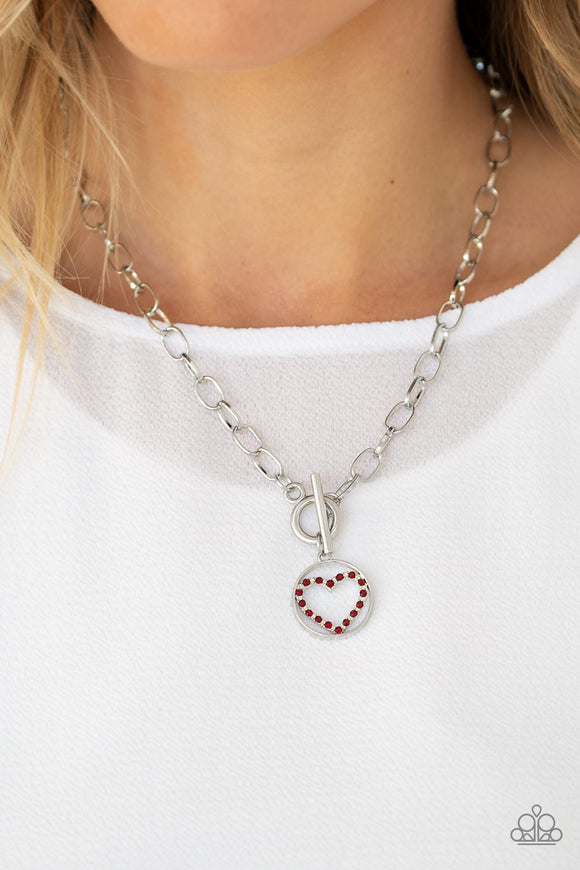 With My Whole Heart - Red - Necklace - Paparazzi Accessories