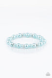 Powder and Pearls - Blue - Pearl - Stretch Bracelet - Paparazzi Accessories