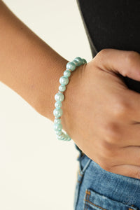 Powder and Pearls - Blue - Pearl - Stretch Bracelet - Paparazzi Accessories
