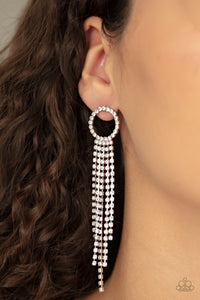 Endless Sheen - White - Post Earrings - Paparazzi Accessories