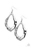Industrial Imperfection - Black Gunmetal - Earrings - Paparazzi Accessories