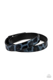All GRRirl - Blue - Cheetah - Snap Bracelet - Paparazzi Accessories