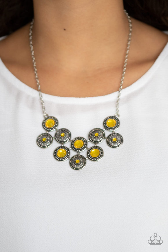 Whats Your Star Sign? - Yellow - Opalescent - Necklace - Paparazzi Accessories