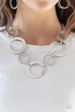 Ringed in Radiance - Silver - Necklace - Paparazzi Accessories