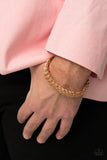 Metamorphosis  - Gold - Men's Collection - Cuff Bracelet - Paparazzi Accessories