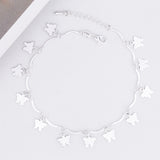 Mini Butterfly - .925 Silver - Clasp Anklet