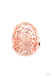 Springtime Shimmer - Copper - Ring - Paparazzi Accessories