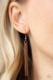 Fanned Out Fashion - Copper - Floral - Necklace - Paparazzi Accessories