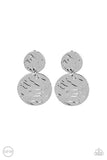Relic Ripple - Silver - Clip-On Earrings - Paparazzi Accessories