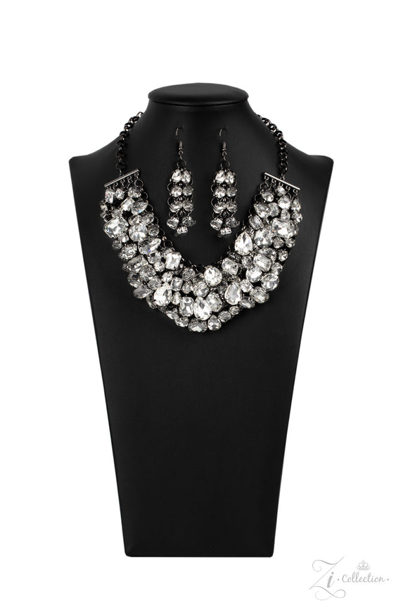 Ambitious - Exclusive ZI Collection 2020 - Necklace And Matching Earrings - Paparazzi Accessories