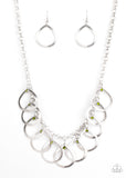 Drop by Drop - Green - Rhinestone - Necklace - Paparazzi Accessories