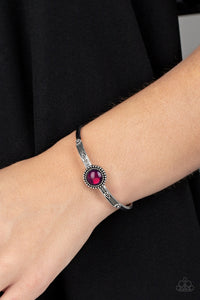 PIECE of Mind - Purple - Cuff Bracelet - Paparazzi Accessories