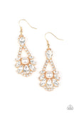 Prismatic Presence - Gold - Earrings - Life Of The Party February 2021 - Paparazzi Accessories