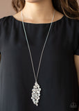 Take a Final Bough - White - Necklace - Life of the Party December 2020 - Paparazzi Accessories