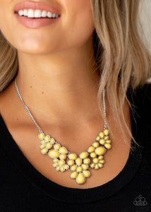 Bohemian Banquet - Yellow - Bead - Necklace - Paparazzi Accessories