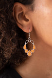 Its Rude to STEER - Orange - Bead - Earrings - Paparazzi Accessories