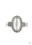 Fabulously Flawless - White - Cat's Eye - Ring - Paparazzi Accessories