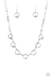 Star Quality Sparkle - White - Rhinestone - Necklace - Paparazzi Accessories