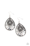 Rural Muse - Silver - Hammered - Earrings - Paparazzi Accessories