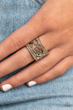 Regal Reflections - Brown - Topaz Rhinestone - Ring - Paparazzi Accessories