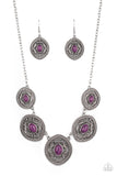 Alter ECO - Purple - Stone - Necklace - Paparazzi Accessories