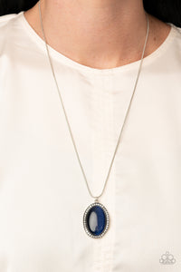 GLISTEN To This - Blue - Cat's Eye - Necklace - Paparazzi Accessories