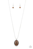 GLISTEN To This - Brown - Cat's Eye - Necklace - Paparazzi Accessories