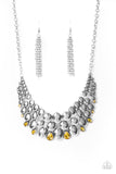 Powerhouse Party - Yellow - Necklace - Paparazzi Accessories