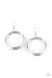 Urban-Spun - Silver - Earrings - Paparazzi Accessories