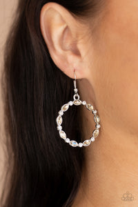 Crystal Circlets - Brown - Rhinestone - Earrings - Paparazzi Accessories