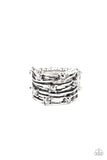 Revved Up Radiance - Silver - Hematite - Ring - Paparazzi Accessories