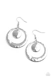 Rounded Radiance - Silver - Earrings - Paparazzi Accessories