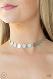 Reflection Detection - Silver - Choker Necklace - Paparazzi Accessories.