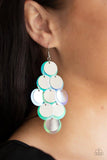 Sequin Seeker - Silver - Iridescent - Sequin - Earrings - Paparazzi Accessories