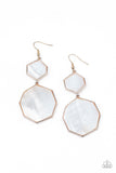 Vacation Glow - Rose Gold - Earrings - Paparazzi Accessories