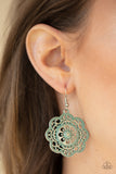 Western Mandalas - Blue - Earrings - Paparazzi Accessories