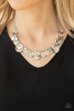 GLISTEN Closely - Silver - Necklace - Paparazzi Accessories