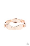 Absolutely Applique - Rose Gold - Stretch Bracelet - Paparazzi Accessories