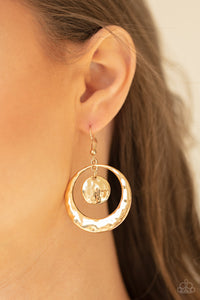 Rounded Radiance - Gold - Earrings - Paparazzi Accessories