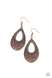 Organically Opulent - Copper - Earrings - Paparazzi Accessories
