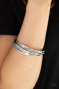 Trending in Tread - Silver - Bangel Bracelets - Paparazzi Accessories