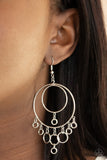 Roundabout Radiance - Silver - Earrings - Paparazzi Accessories