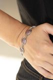 By Royal Decree - Red - Rhinestone - Clasp Bracelet - Paparazzi Accessories