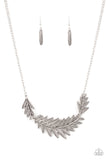 Queen of the QUILL - Silver - Necklace - Paparazzi Accessories
