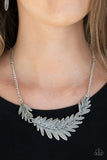 Queen of the QUILL - Silver - Necklace - Paparazzi Accessories