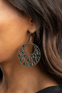 Garden Garnish - Green - Earrings - Paparazzi Accessories