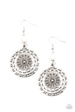 Flowering Frontiers - White - Stone - Earrings - Paparazzi Accessories